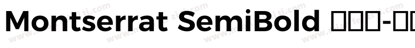 Montserrat SemiBold 半粗体字体转换